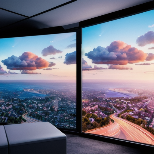 Cloud operations dashboard and secure architecture blueprint, no people